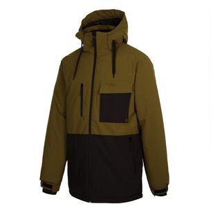 Chute Men's Typhoon Snow Jacket Dark Olive & Black