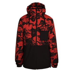 Chute Men's Typhoon Snow Jacket Red Ochre & Black