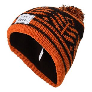 Chute Youth Tribal Beanie Meteorite & Burnt Orange One Size