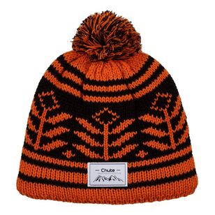 Chute Youth Tribal Beanie Meteorite & Burnt Orange One Size