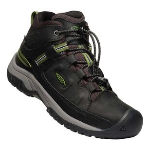 Keen Youth Targhee Waterproof Mid Hiking Boots Black Campsite