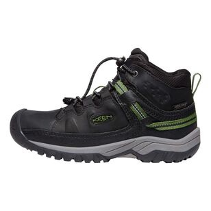 Keen Youth Targhee Waterproof Mid Hiking Boots Black Campsite