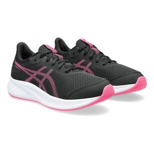 ASICS Kid's Patriot 13 Grade School Runners Black/Hot Pink 4