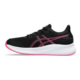 ASICS Kid's Patriot 13 Grade School Runners Black/Hot Pink 4