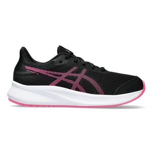 ASICS Kid's Patriot 13 Grade School Runners Black/Hot Pink 4