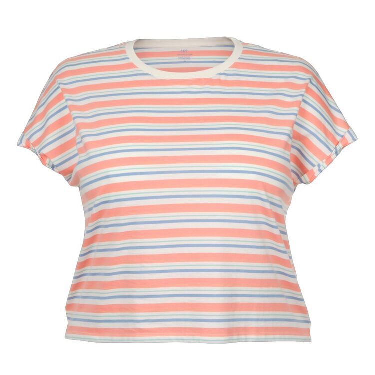 Cape Women's Gia Plus Size Tee Stripe