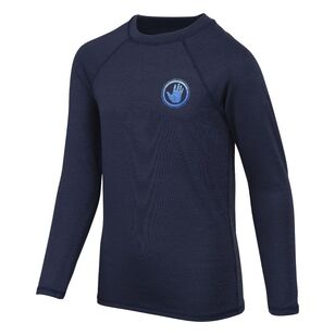 Body Glove Youth Boys Long Sleeve Core Rash Vest Navy Marle