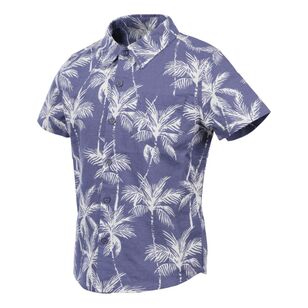 Cape Kids Boy's Tropical Short Sleeve Shirt Navy