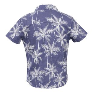 Cape Kids Boy's Tropical Short Sleeve Shirt Navy