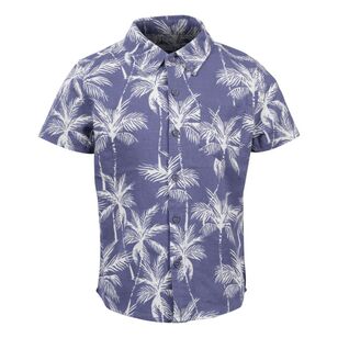 Cape Kids Boy's Tropical Short Sleeve Shirt Navy