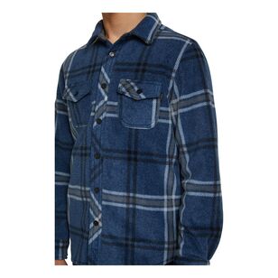 O'Neill Men's Spruce Sherpa Long Sleeve Shirt Navy