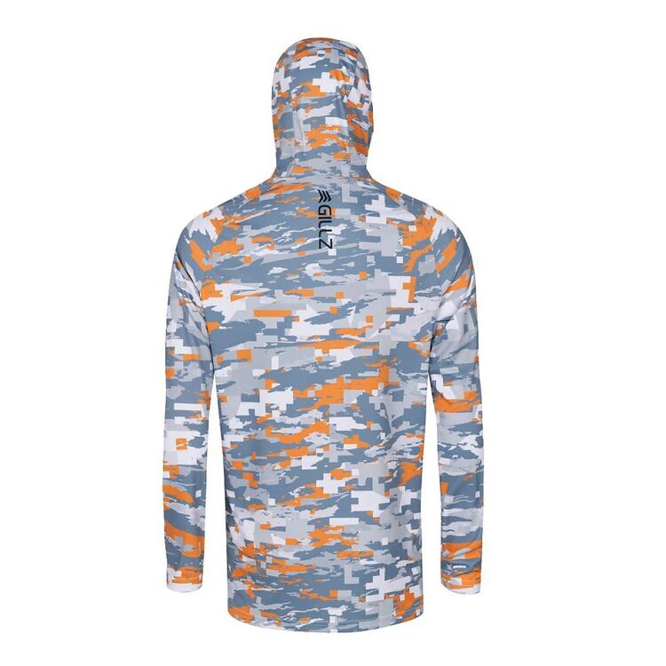 Gillz Contender Hooded Fishing Shirt Sun Sun Orange Tek