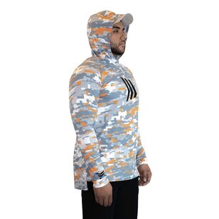 Gillz Contender Hooded Fishing Shirt Sun Sun Orange Tek