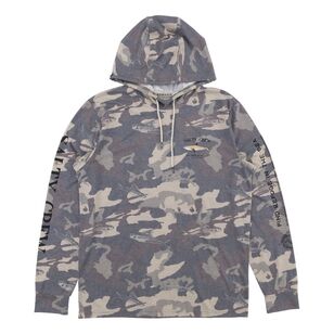 Salty Crew Men's Bruce Hooded Tech Tee Sand Camo