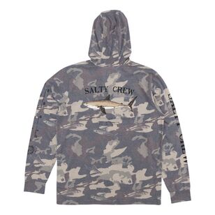 Salty Crew Men's Bruce Hooded Tech Tee Sand Camo