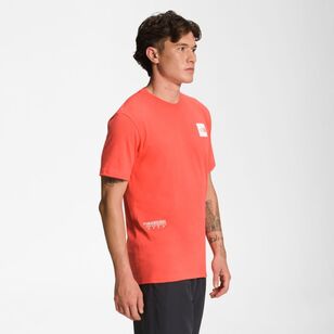 The North Face Men's Brand Proud Short Sleeve Tee Retro Orange