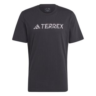 adidas Men's Terrex Logo Short Sleeve Tee Black