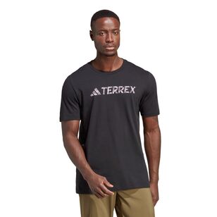 adidas Men's Terrex Logo Short Sleeve Tee Black