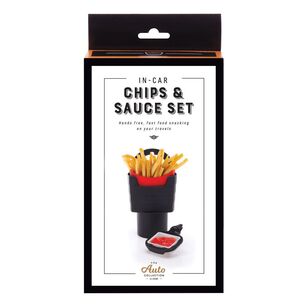 Auto Collection In-Car Chip & Sauce Set Black