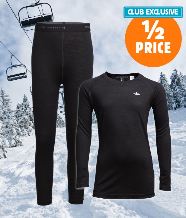 CLUB EXCLUSIVE 50% Off Thermals by Mountain Designs