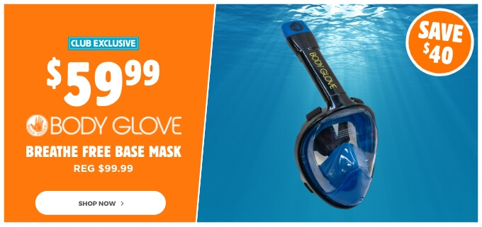 Body Glove Breathe Free Base Mask