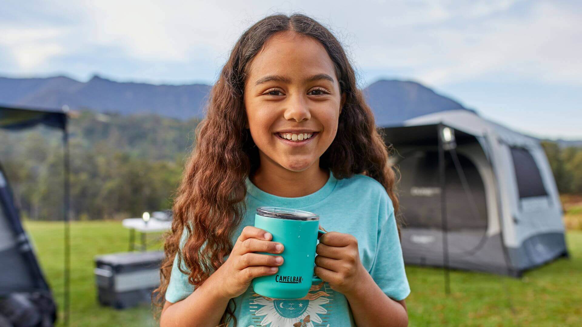 Child With A CamelBak Insulated Cup