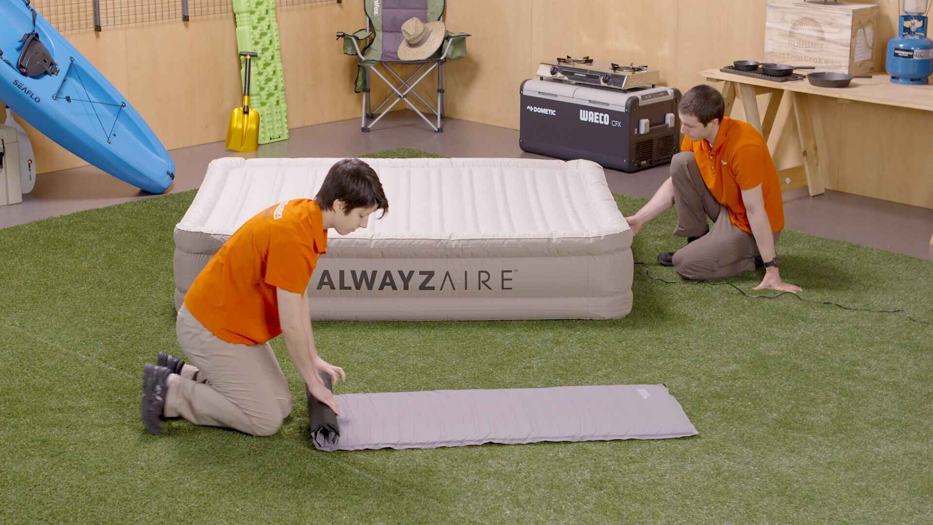 Bestway Alwayzair Fortech Double High Air Mattress & Denali Camper Comfort Sleeping Mat