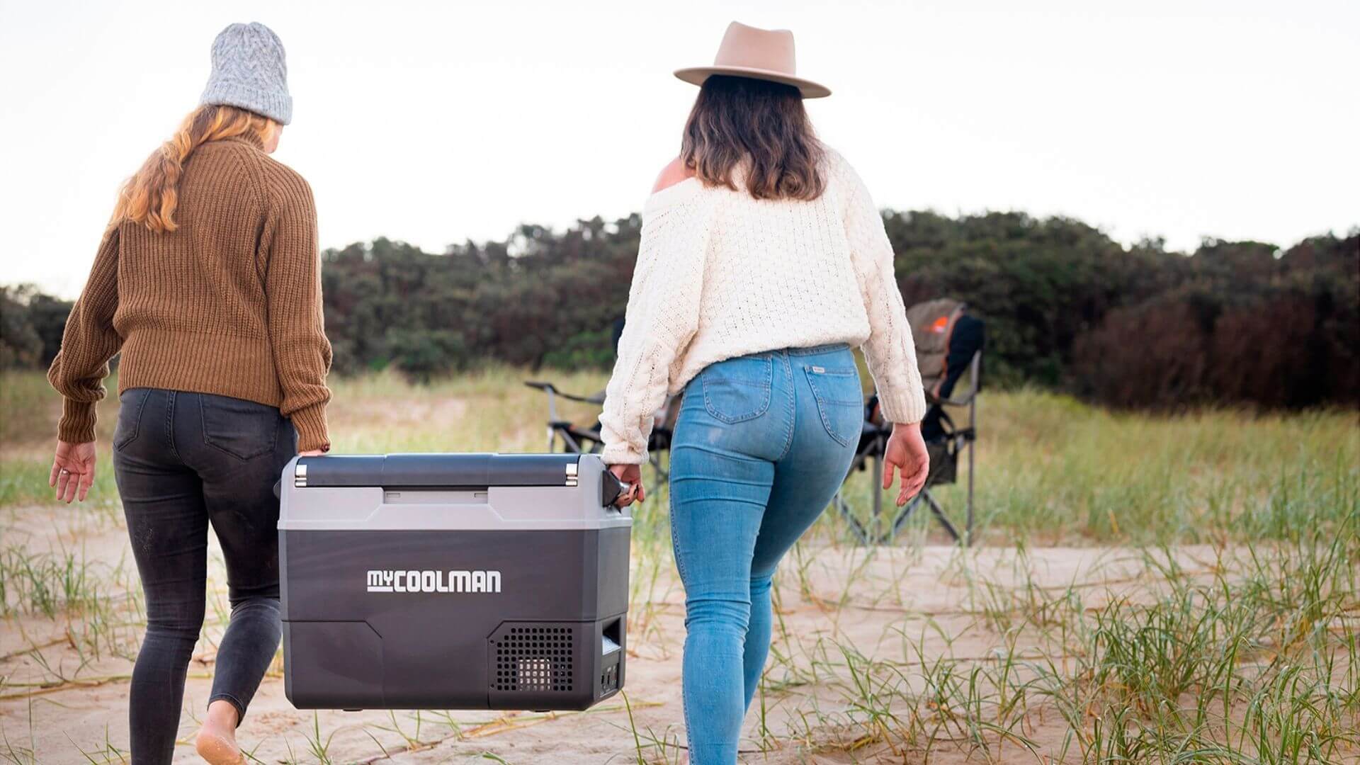 Outdoors With A myCOOLMAN Portable Fridge/Freezer