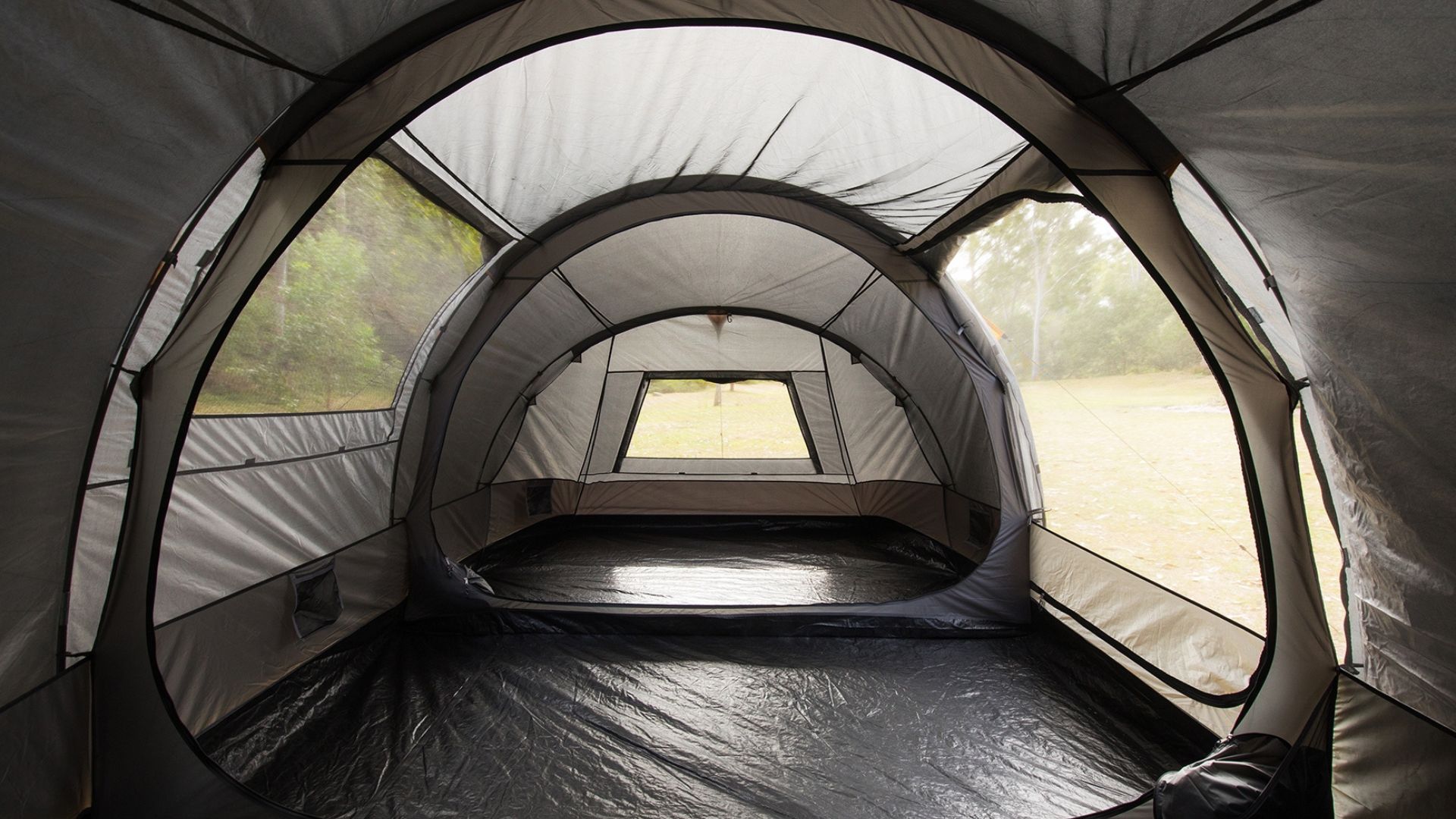 Interior view of Oztrail Genesis II 9 Person Tent