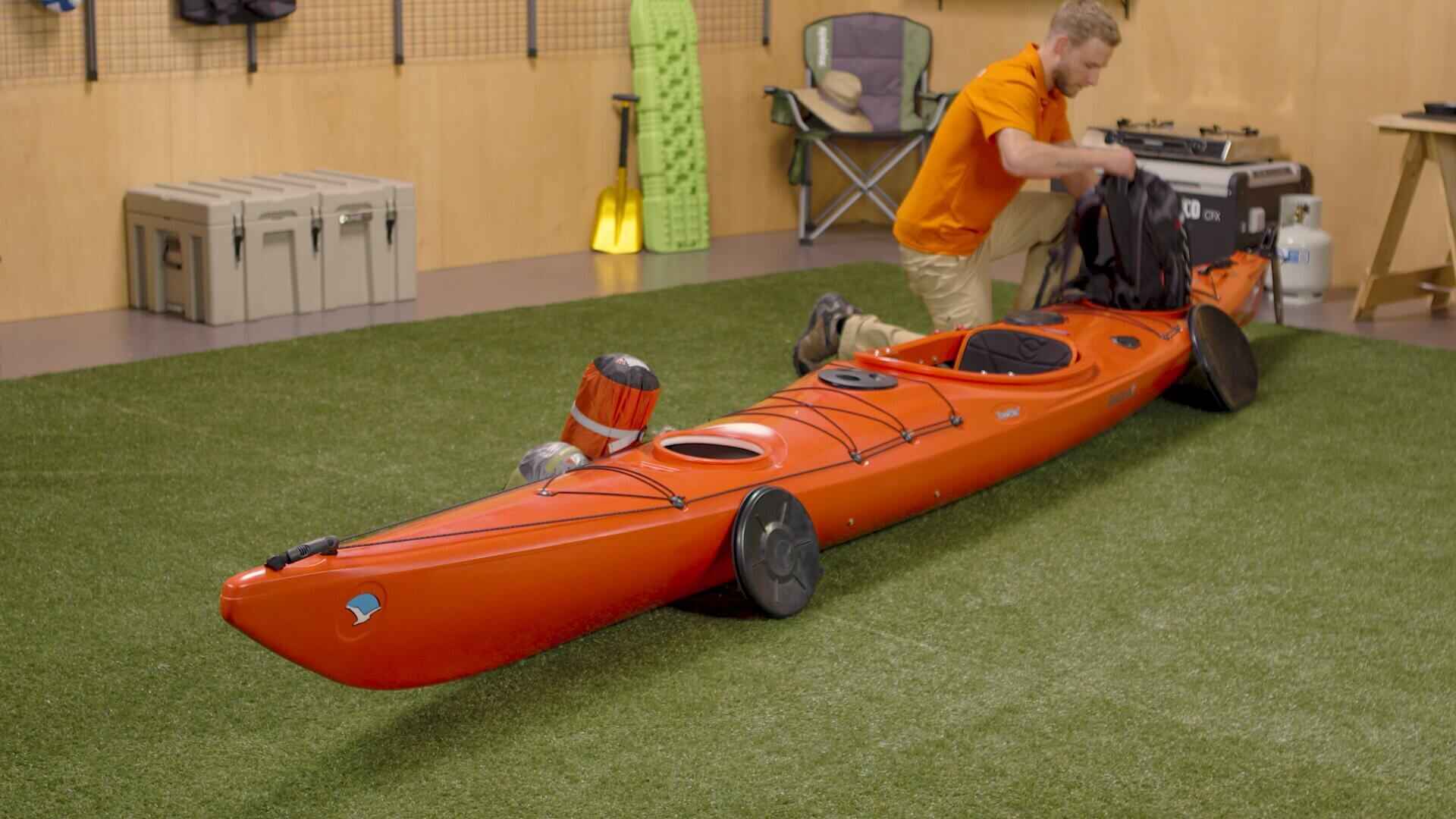 Orange Seabird Kayak & Accessories