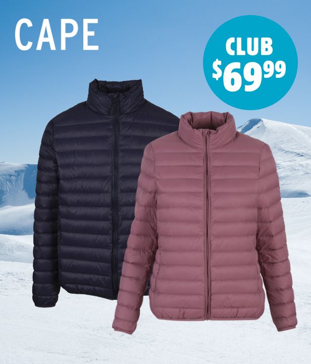 CLUB EXCLUSIVE: $69.99 Cape Eco Lite Puffer Jackets