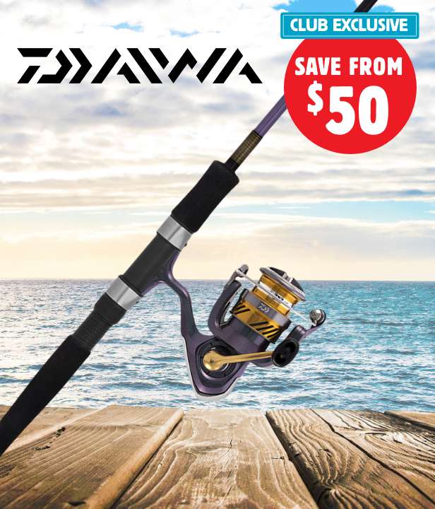 CLUB EXCLUSIVE Save from $50 on Daiwa Luxel Spin Combos