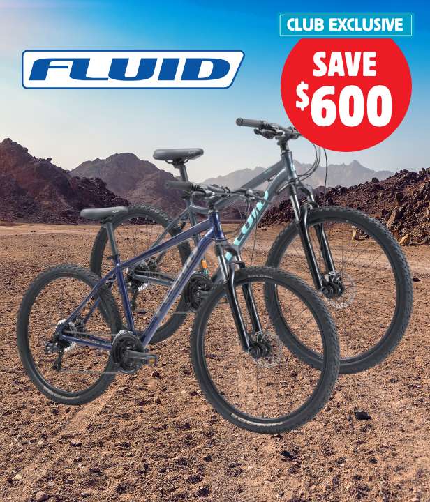 CLUB EXCLUSIVE Save $600 on Fluid Nitro 1.0 Mountain Bikes