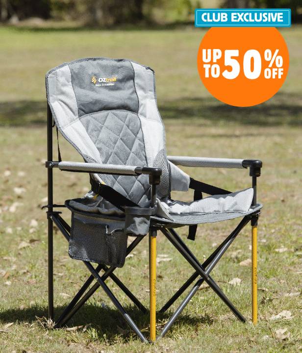 CLUB EXCLUSIVE Up to 50% Off Chairs & Recliners by Dune 4WD, OZtrail & Spinifex