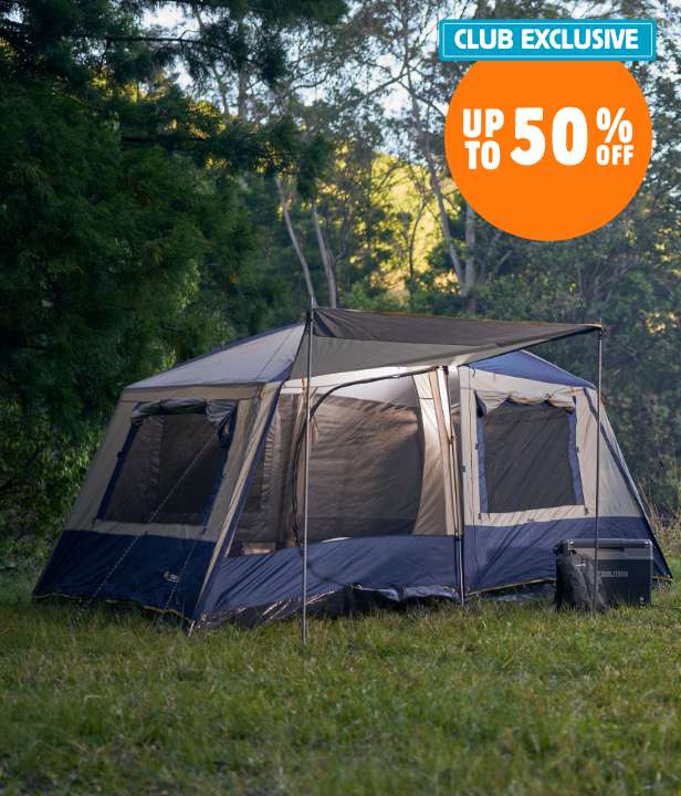 CLUB EXCLUSIVE Up to 50% Off Tents