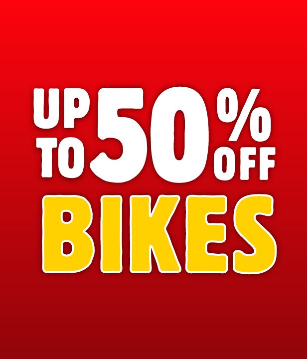 Up To 50% Off Bikes