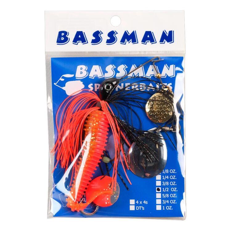 Bassman Codman Pre-Rigged 1/2oz Spinnerbait Black & Orange