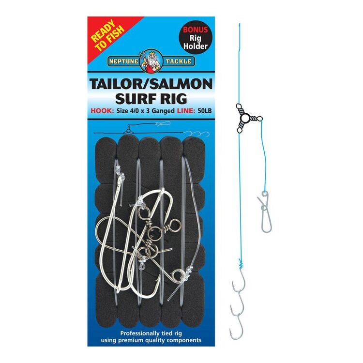 Neptune Tackle Tailer Salmon Surf Rig Silver 4/0