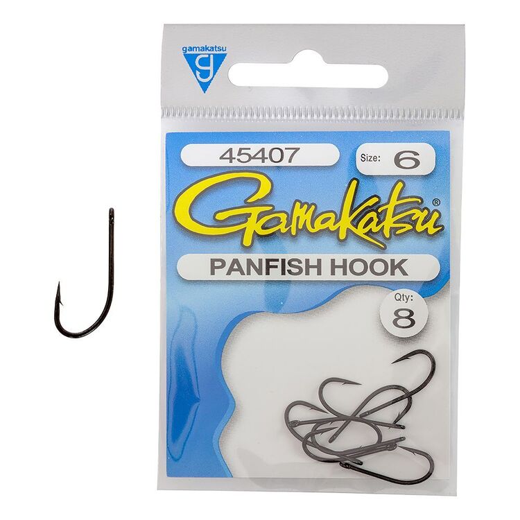 Gamakatsu Pan Fish Hook 10 Pack Black