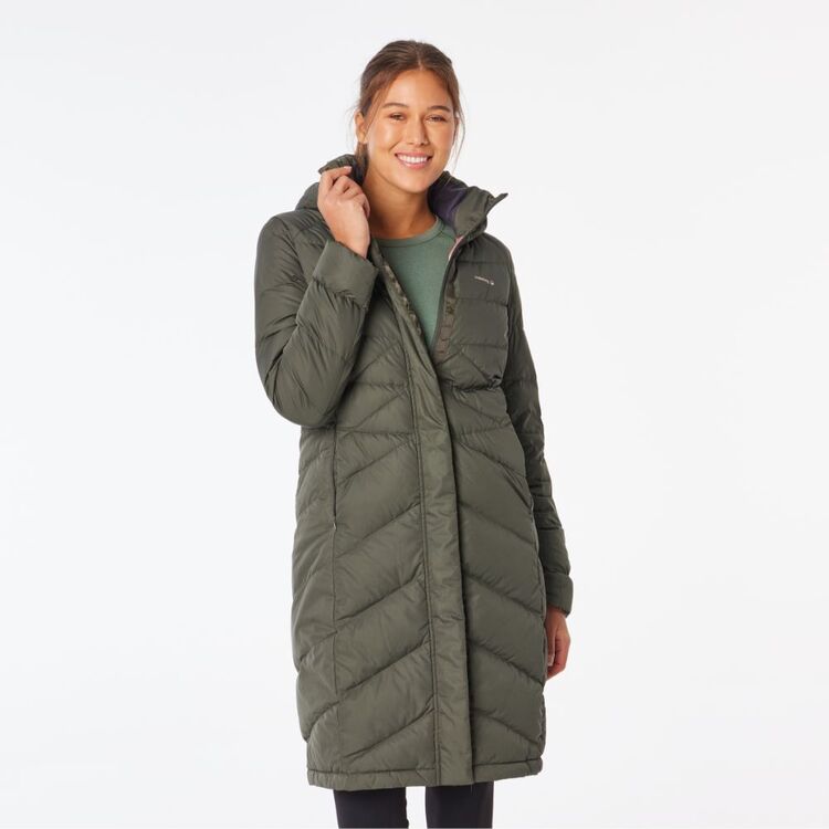 Cederberg Women's Ayanda 2 Long Line Puffer Jacket Dark Khaki