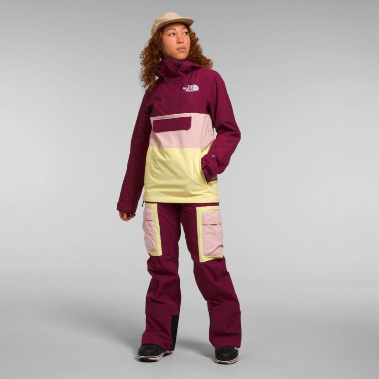 The North Face Women's Driftview Anorak Snow Jacket Boysenberry-Sun Sprite