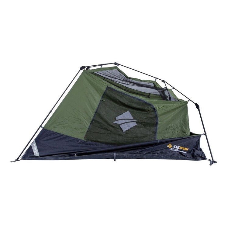 SOULONG Fishing Umbrella Tent Top Tilt Angling Shelters with Zip On Sides  Windows Brolly for Outdoor,with FREE Carry Bag,Dark Green