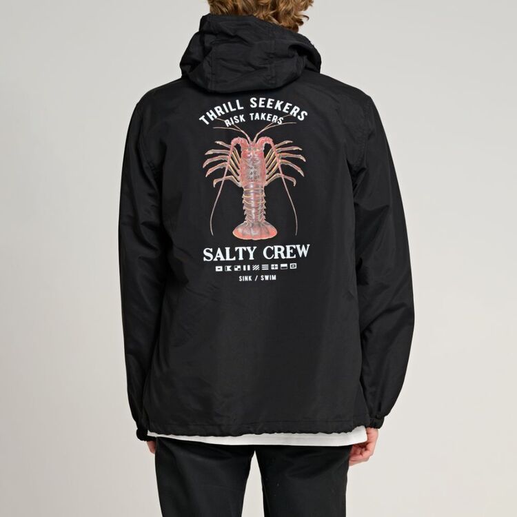 Salty Crew Snap Jacket Black