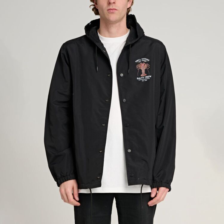 Salty Crew Snap Jacket Black