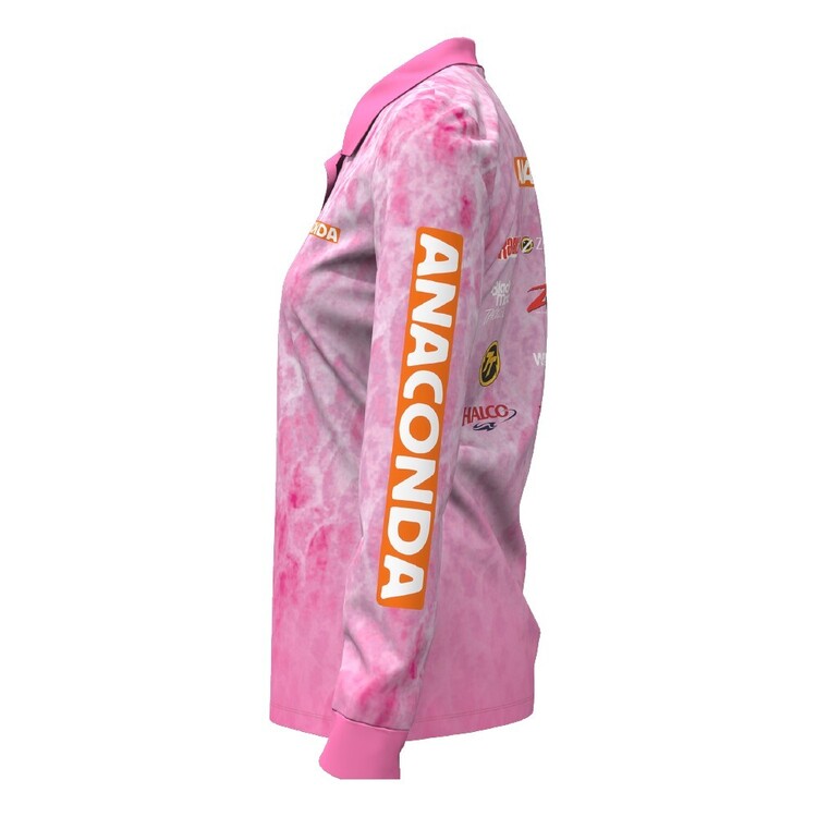 Team Anaconda Polo Fishing Shirt Womens Pink