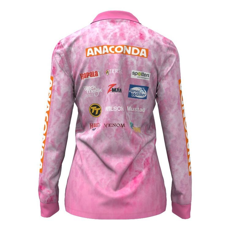 Anaconda Women's Sub Polo Fishing Shirt Team Anaconda Pink