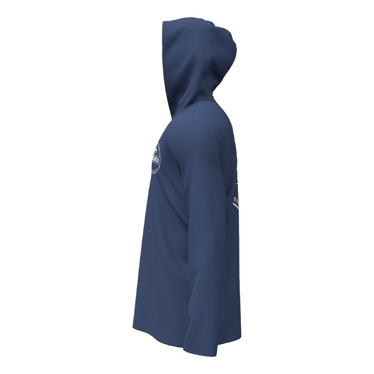 Anaconda Anglers Association Hooded Fishing Shirt Navy