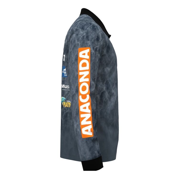 Anaconda Hooded Fishing Shirt Team Anaconda V3 Charcoal