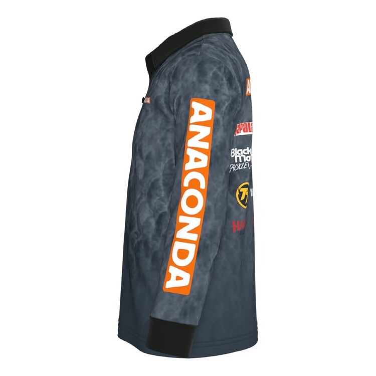 Team Anaconda Polo Fishing Shirt Youth Charcoal