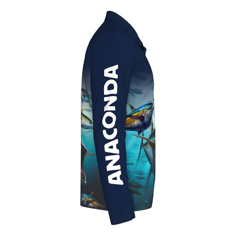 Anaconda Species Polo Fishing Shirt Tuna